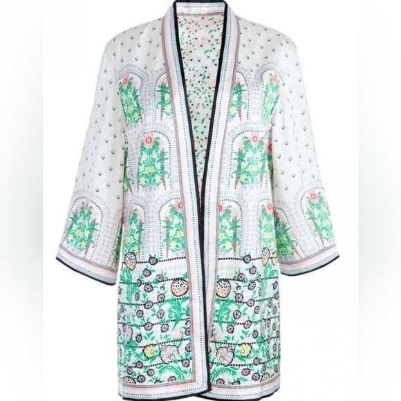 NWOT Alice + Olivia Womens Koko Sunvalley Trellis Reversible Kimono One …